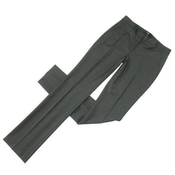 NWT Theory Rosel in Hunter Green Stretch Wool Straight Pants 2 x  display picture 1